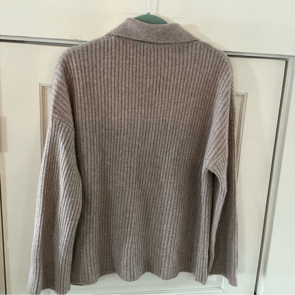 Reformation Fantino Cashmere Collared Cardigan Sz M Runs Large - Picture 8 of 8